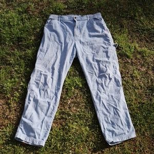 BDG STRIPPED LIGHT BLUE PANTS XL